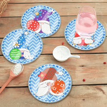 Load image into Gallery viewer, 6 Pcs Easter Egg Washable Special Shape Diamond Painting Coaster Kit with Holder Waterproof Coaster
