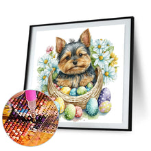 Load image into Gallery viewer, Diamond Painting - Full Round - easter puppy (30*30CM)
