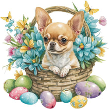 Load image into Gallery viewer, Diamond Painting - Full Round - easter puppy (30*30CM)
