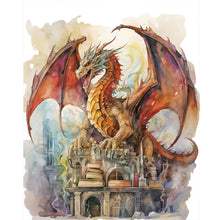 Load image into Gallery viewer, Diamond Painting - Full Round - Winged Dragon (40*50CM)
