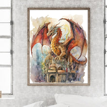Load image into Gallery viewer, Diamond Painting - Full Round - Winged Dragon (40*50CM)
