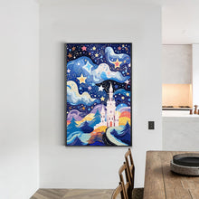 Load image into Gallery viewer, Diamond Painting - Full Round - Abstract starry sky castle (40*60CM)
