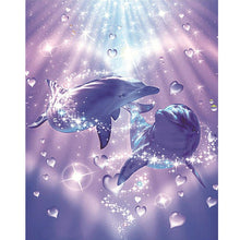 Load image into Gallery viewer, Diamond Painting - Full Round - dolphin (50*60CM)
