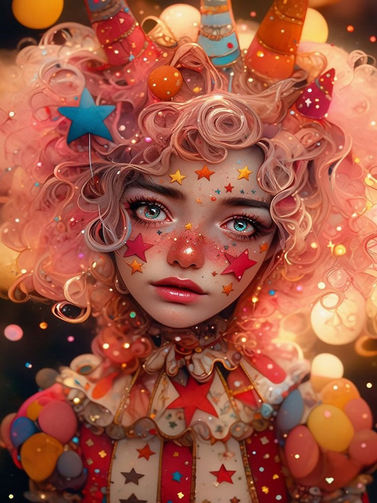 Diamond Painting - Full Round - clown (40*60CM)