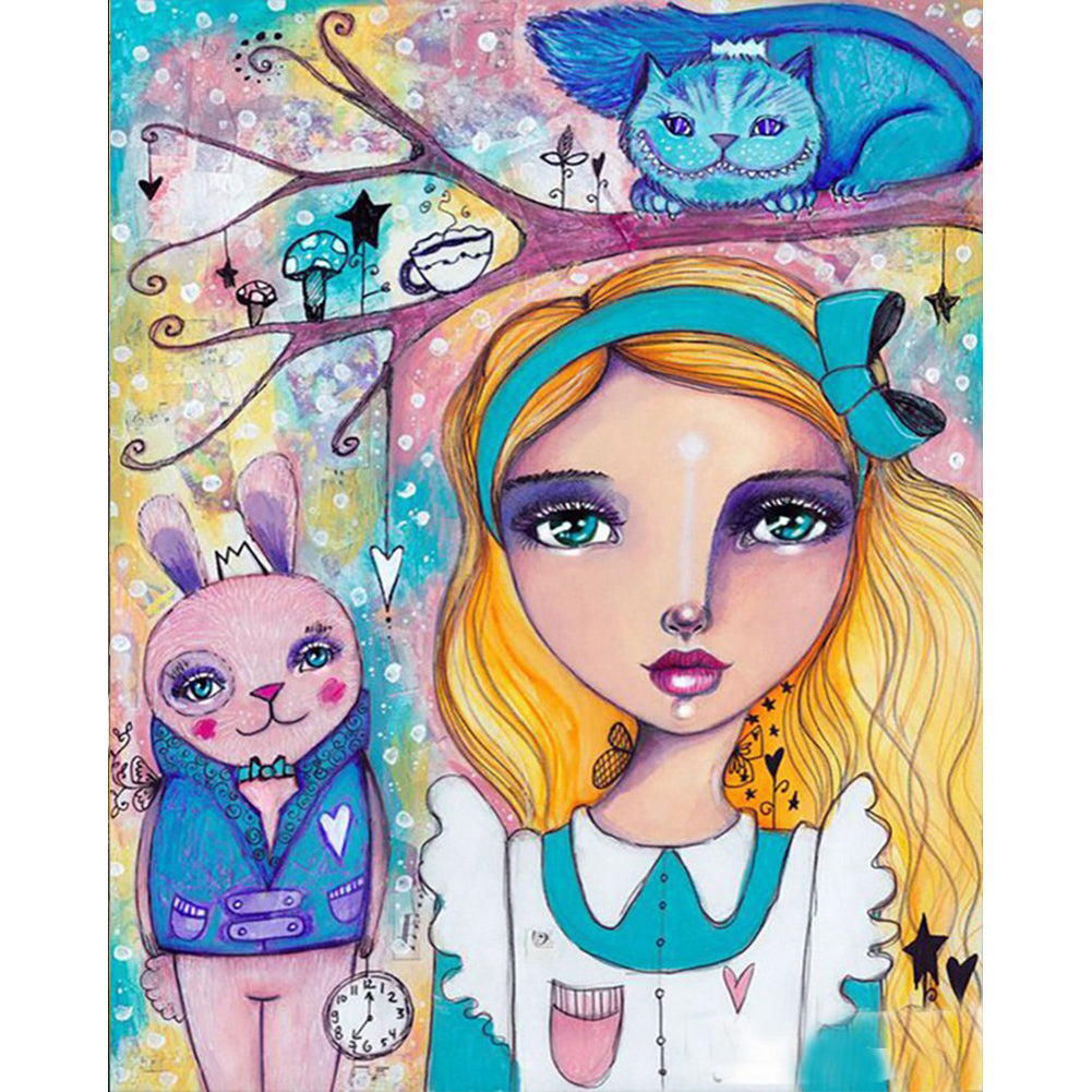 Diamond Painting - Full Round - blonde girl (40*50CM)