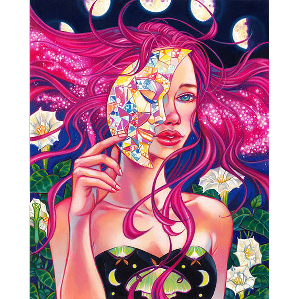 Diamond Painting - Full Round - moon girl (40*50CM)