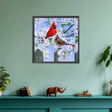 Load image into Gallery viewer, Diamond Painting - Full Round - cardinal (30*30CM)

