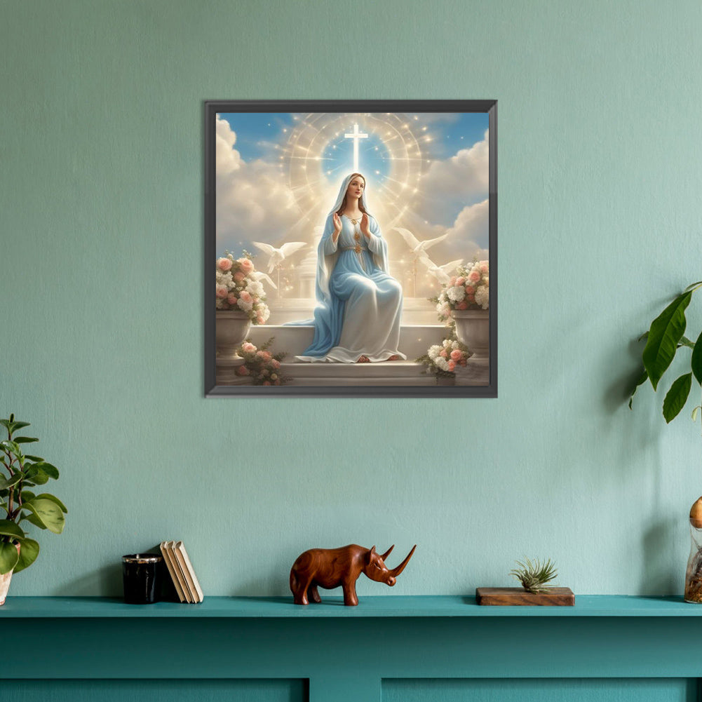 Diamond Painting - Full Round - virgin mary (30*30CM)