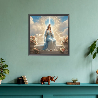 Diamond Painting - Full Round - virgin mary (30*30CM)