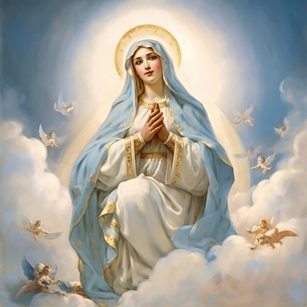 Diamond Painting - Full Round - virgin mary (30*30CM)