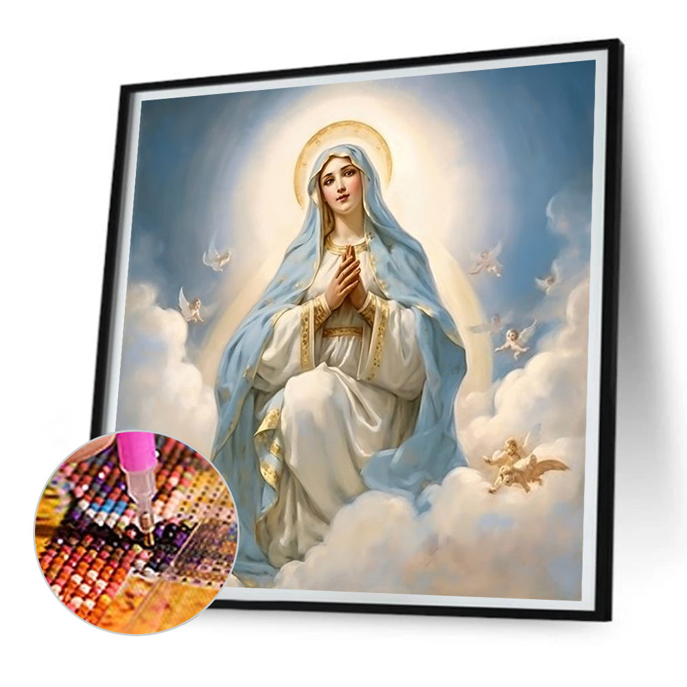 Diamond Painting - Full Round - virgin mary (30*30CM)