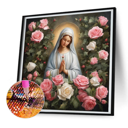Diamond Painting - Full Round - virgin mary (30*30CM)
