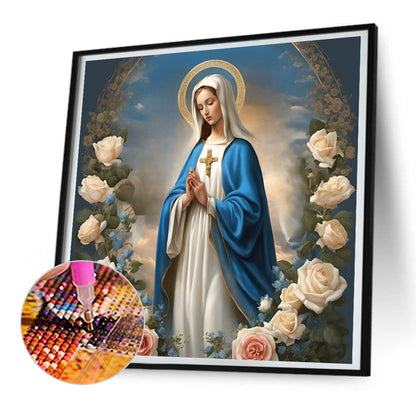 Diamond Painting - Full Round - virgin mary (30*30CM)