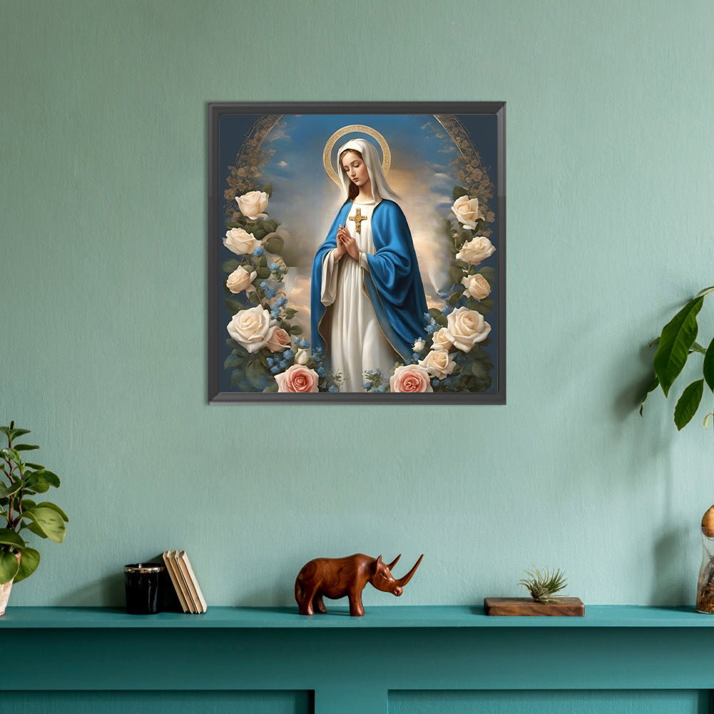 Diamond Painting - Full Round - virgin mary (30*30CM)