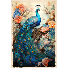 Load image into Gallery viewer, Diamond Painting - Full Round - Peacock and flower tree (40*60CM)

