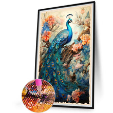 Load image into Gallery viewer, Diamond Painting - Full Round - Peacock and flower tree (40*60CM)

