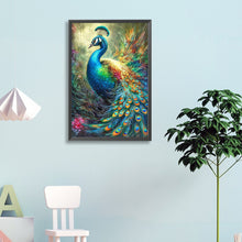 Load image into Gallery viewer, Diamond Painting - Full Round - Peacock and grass (40*60CM)
