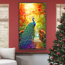Load image into Gallery viewer, Diamond Painting - Full Round - Peacock under the scorching sun (40*70CM)
