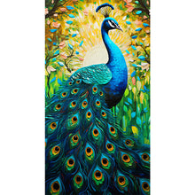 Load image into Gallery viewer, Diamond Painting - Full Round - Peacock in painting (40*70CM)

