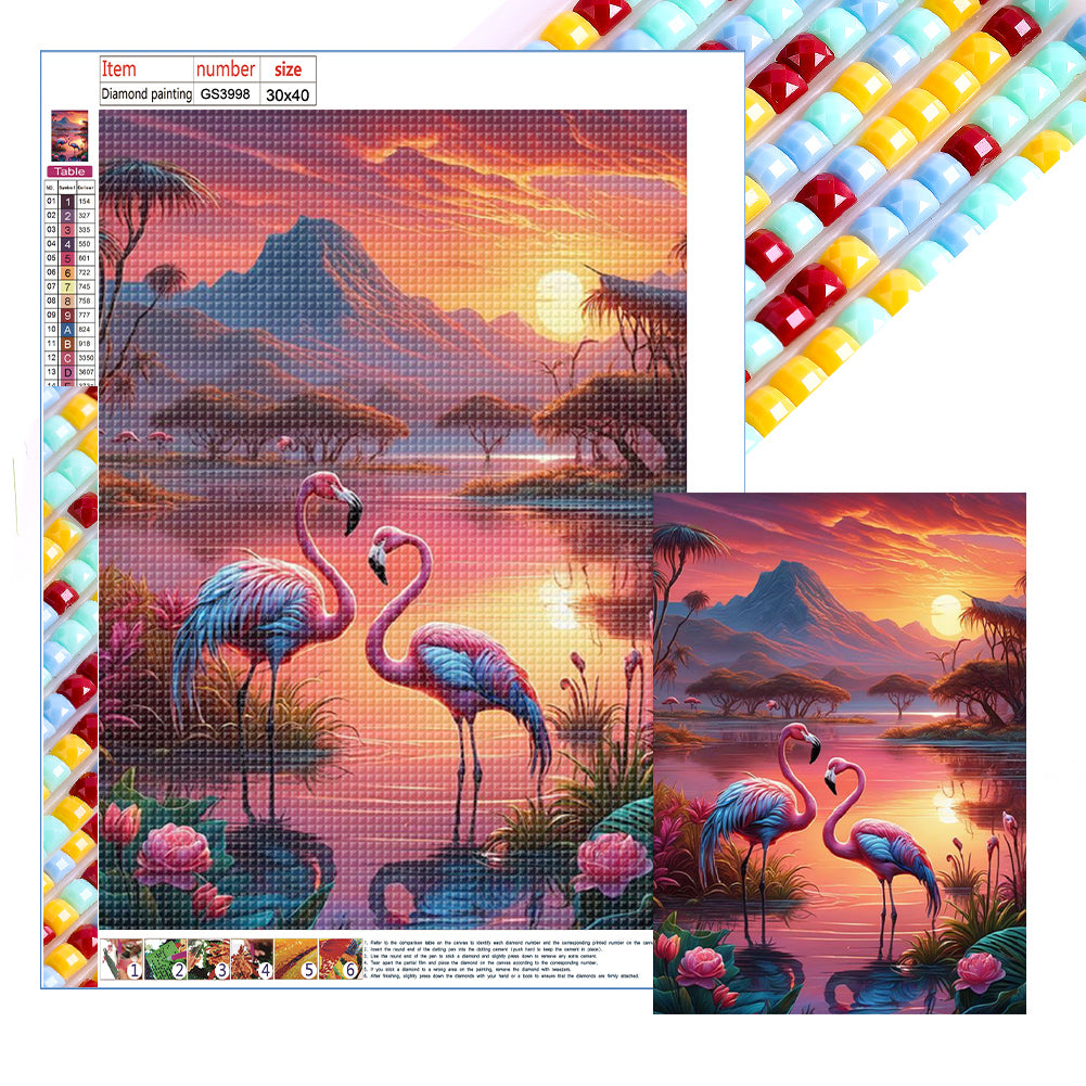 Diamond Painting - Full Square - flamingo (30*40CM)