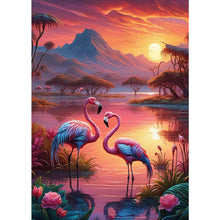 Load image into Gallery viewer, Diamond Painting - Full Square - flamingo (30*40CM)
