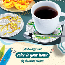 Load image into Gallery viewer, 6 Pcs Acrylic Diamond Painting Coasters Kits with Holder for Beginner (Dinosaur)
