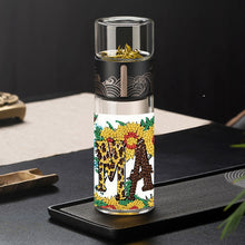 Load image into Gallery viewer, 4 Pcs Animal Cartoon Diamond Sticker Girl Queen Diamond Painting Sticker for Cup
