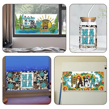 Load image into Gallery viewer, 4 Pcs Animal Cartoon Diamond Sticker Girl Queen Diamond Painting Sticker for Cup
