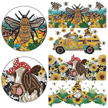 Load image into Gallery viewer, 4 Pcs Animal Cartoon Diamond Sticker Girl Queen Diamond Painting Sticker for Cup
