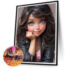 Load image into Gallery viewer, Diamond Painting - Full Square - sweet cool girl (30*40CM)
