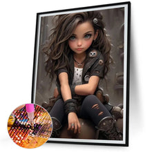 Load image into Gallery viewer, Diamond Painting - Full Square - sweet cool girl (30*40CM)
