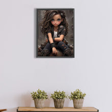 Load image into Gallery viewer, Diamond Painting - Full Square - sweet cool girl (30*40CM)
