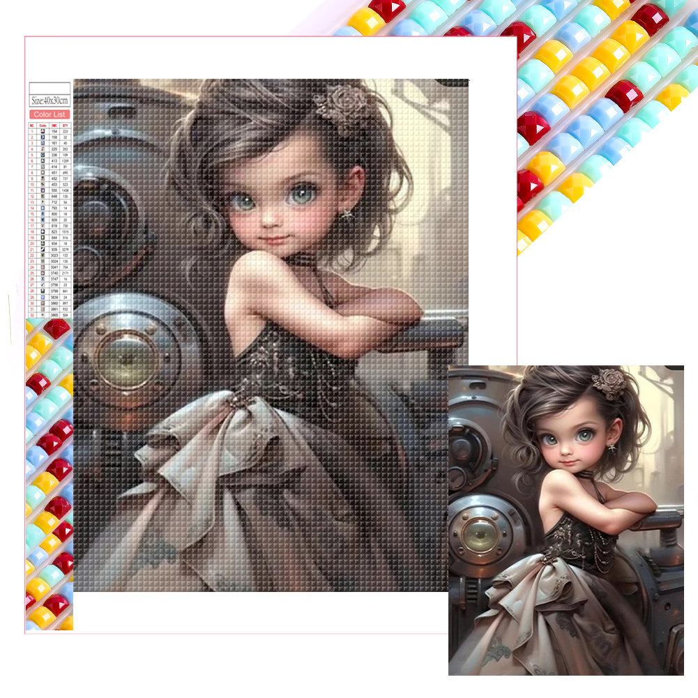 Diamond Painting - Full Square - sweet cool girl (30*40CM)