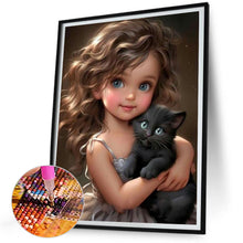 Load image into Gallery viewer, Diamond Painting - Full Square - sweet cool girl (30*40CM)

