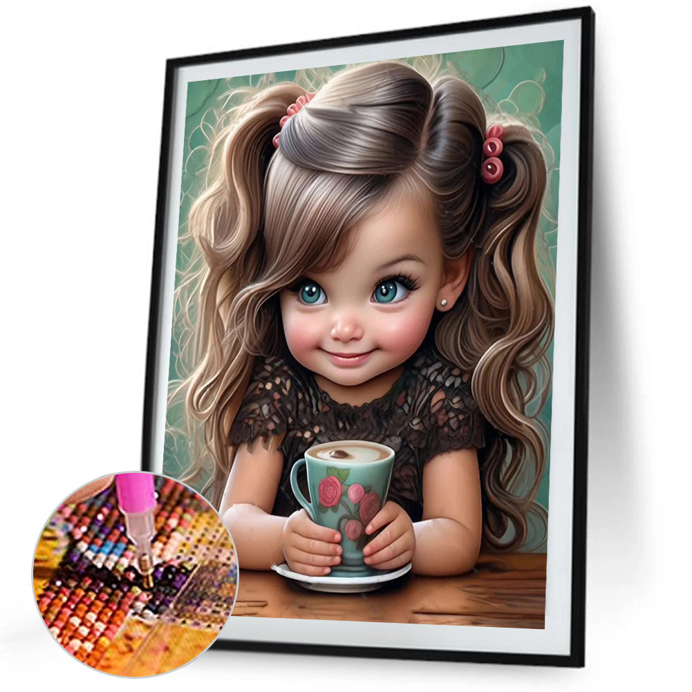 Diamond Painting - Full Square - Cute girl character series (40*50CM)