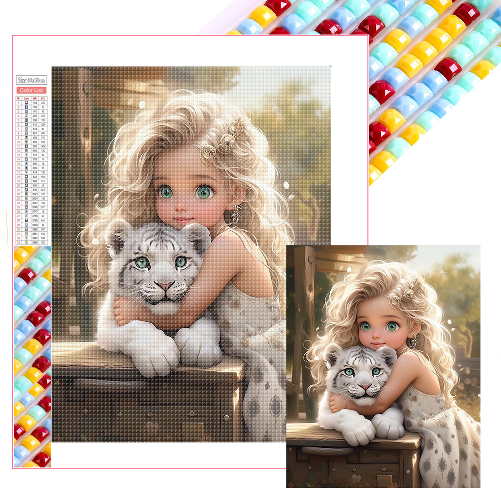 Diamond Painting - Full Square - Cute girl character series (40*50CM)