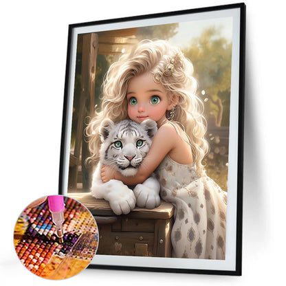 Diamond Painting - Full Square - Cute girl character series (40*50CM)