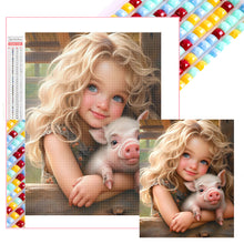 Load image into Gallery viewer, Diamond Painting - Full Square - Cute girl character series (40*50CM)
