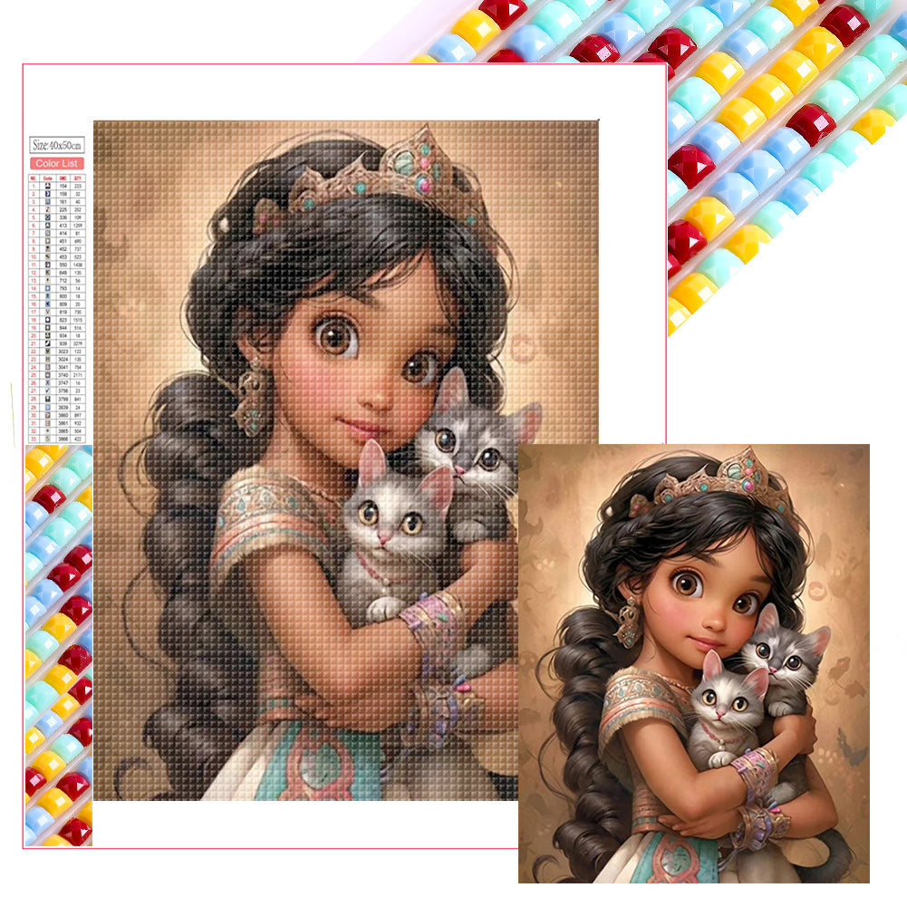 Diamond Painting - Full Square - Cute girl character series (40*50CM)