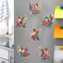 Load image into Gallery viewer, 6 Pcs Diamond Painting Magnets Refrigerator for Adult Kid Beginners(Hummingbird)
