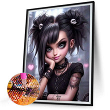 Load image into Gallery viewer, Diamond Painting - Full Round - cute pet girl (30*40CM)

