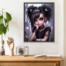 Load image into Gallery viewer, Diamond Painting - Full Round - cute pet girl (30*40CM)
