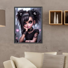 Load image into Gallery viewer, Diamond Painting - Full Round - cute pet girl (30*40CM)
