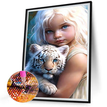 Load image into Gallery viewer, Diamond Painting - Full Round - sweet cool girl (30*40CM)
