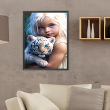 Load image into Gallery viewer, Diamond Painting - Full Round - sweet cool girl (30*40CM)
