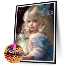 Load image into Gallery viewer, Diamond Painting - Full Round - cute pet girl (30*40CM)
