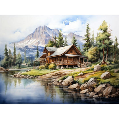 Diamond Painting - Full Square - country house (45*60CM)