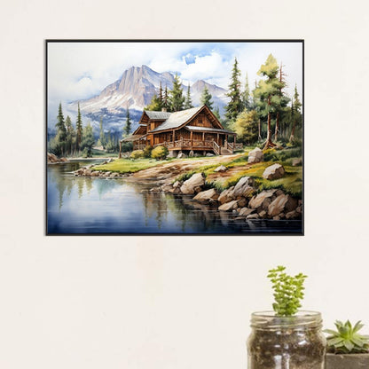Diamond Painting - Full Square - country house (45*60CM)