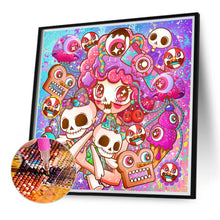 Load image into Gallery viewer, Diamond Painting - Full Round - pink hair girl (40*40CM)
