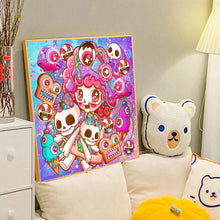 Load image into Gallery viewer, Diamond Painting - Full Round - pink hair girl (40*40CM)
